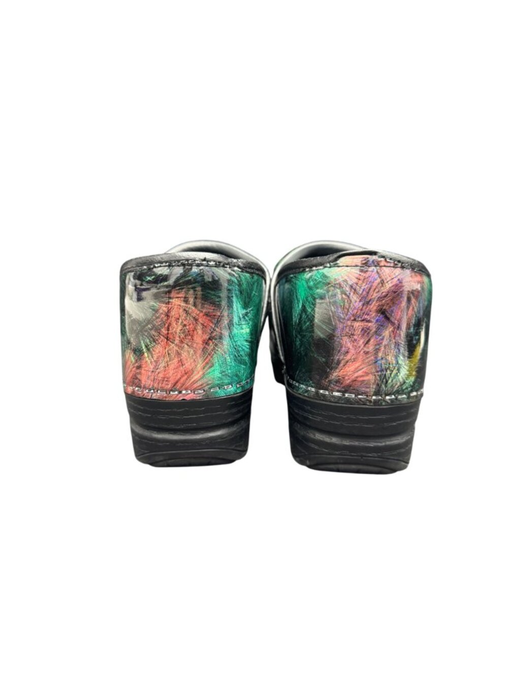 Dansko Professional Clog Women's Black Multicolor Scribble Pattern, Size 38 - Picture 5 of 10